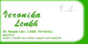 veronika lenkh business card